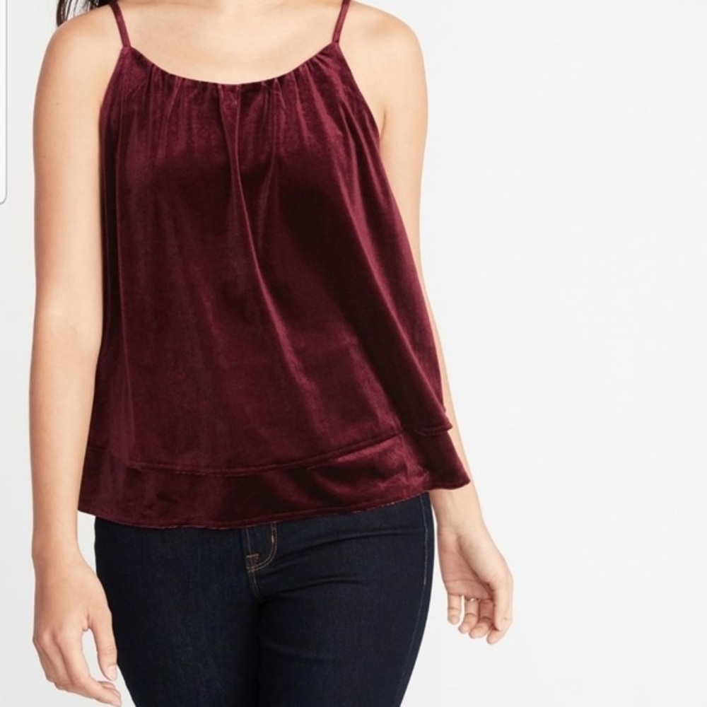 Old Navy Red Velvet Tank Top